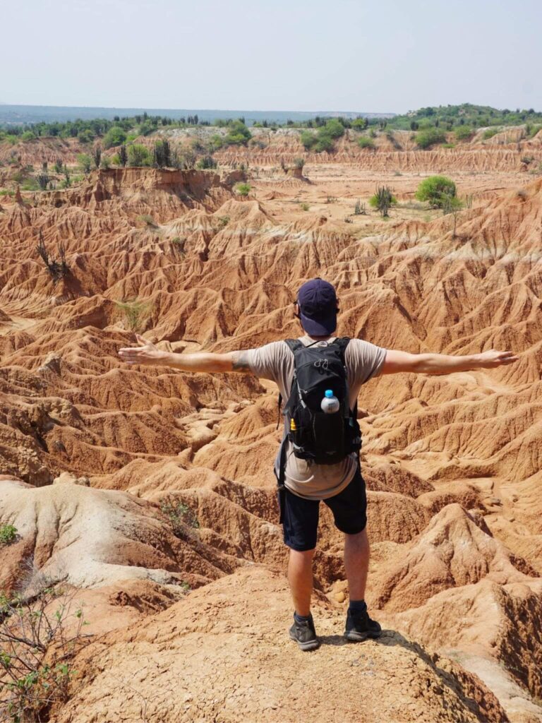 Alex looking out over the Tatacoa Desert