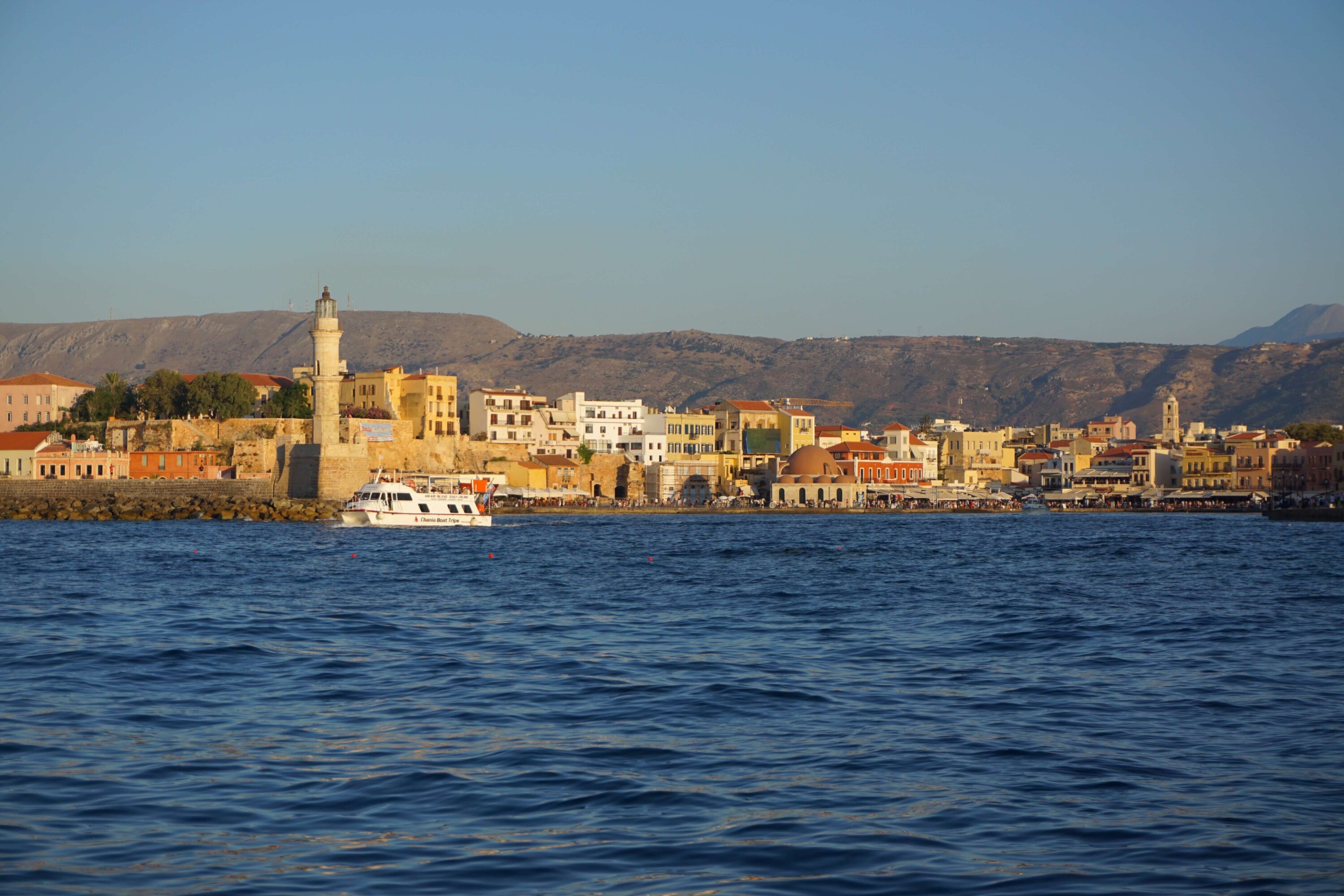 Chania Old Town View From The Boat Tour