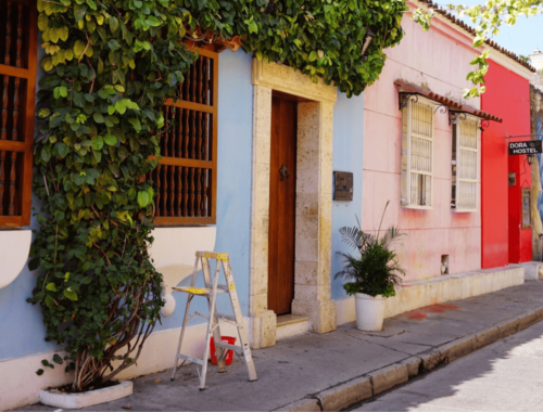 Colourful Cartagena Street