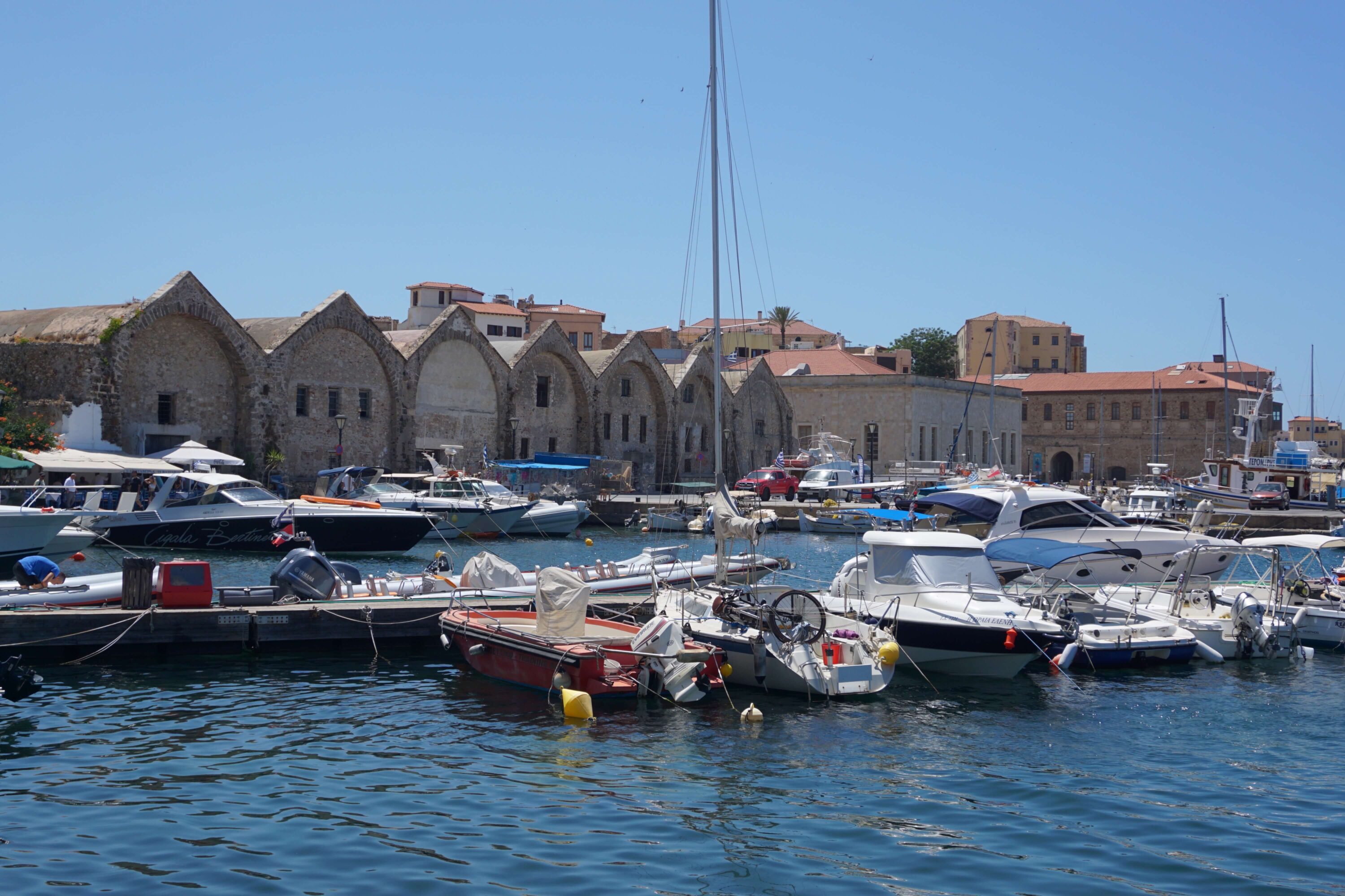 Venetian Shipyards in Chania Old Venetian Harbour