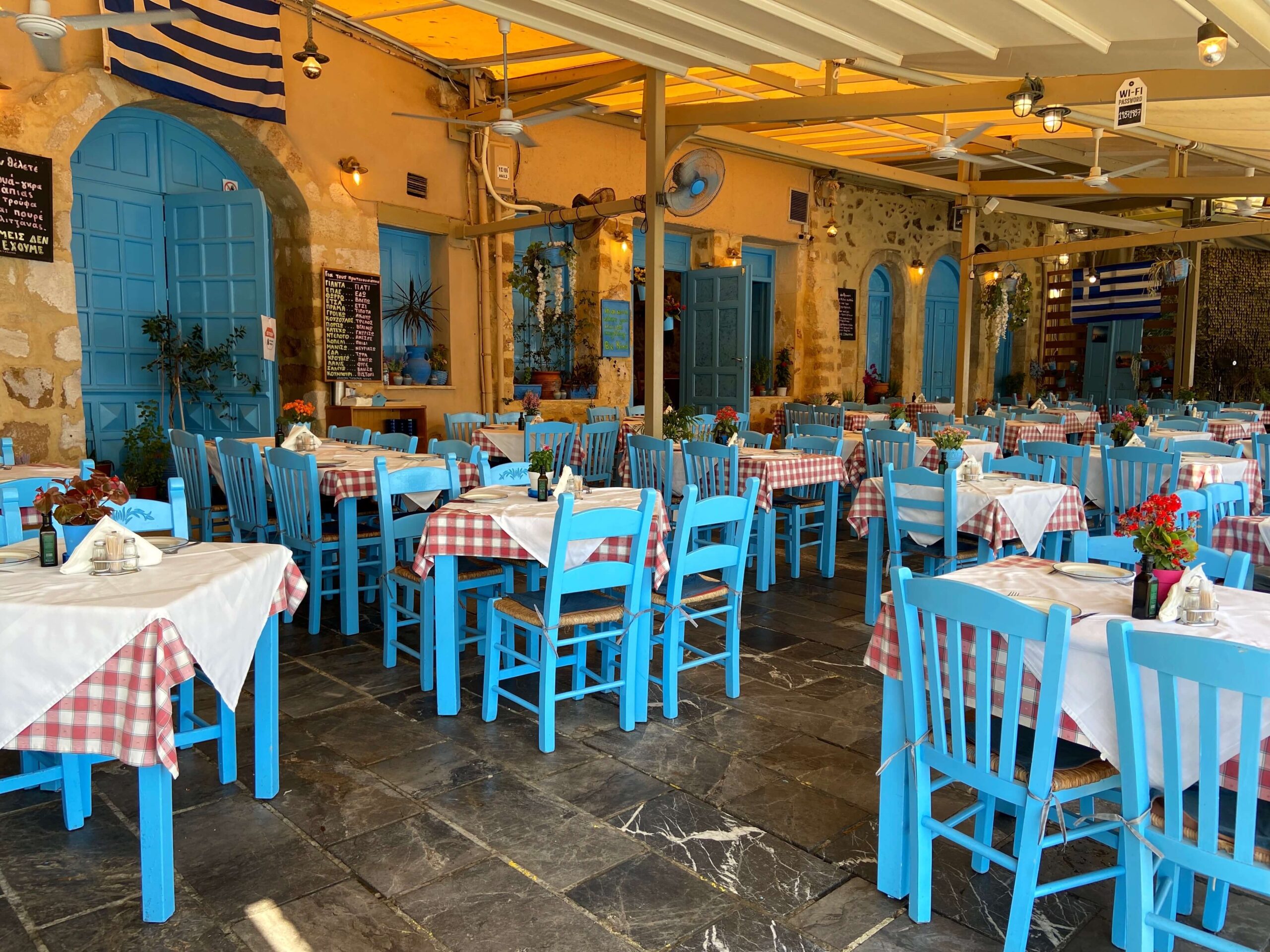 Amphora Restaurant Terrace in Chania