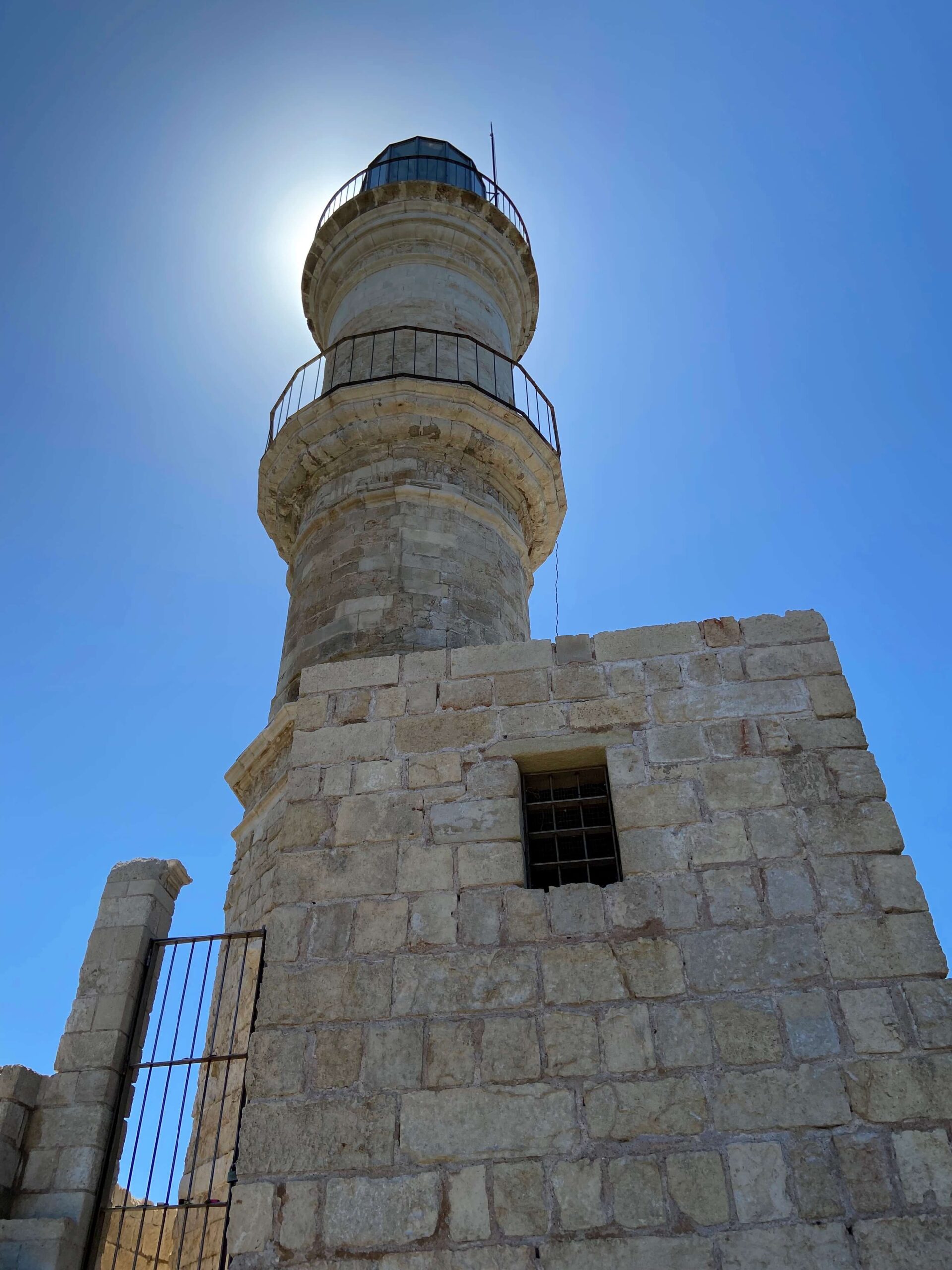 Close-Up of Chania's Venetian Lighthouse