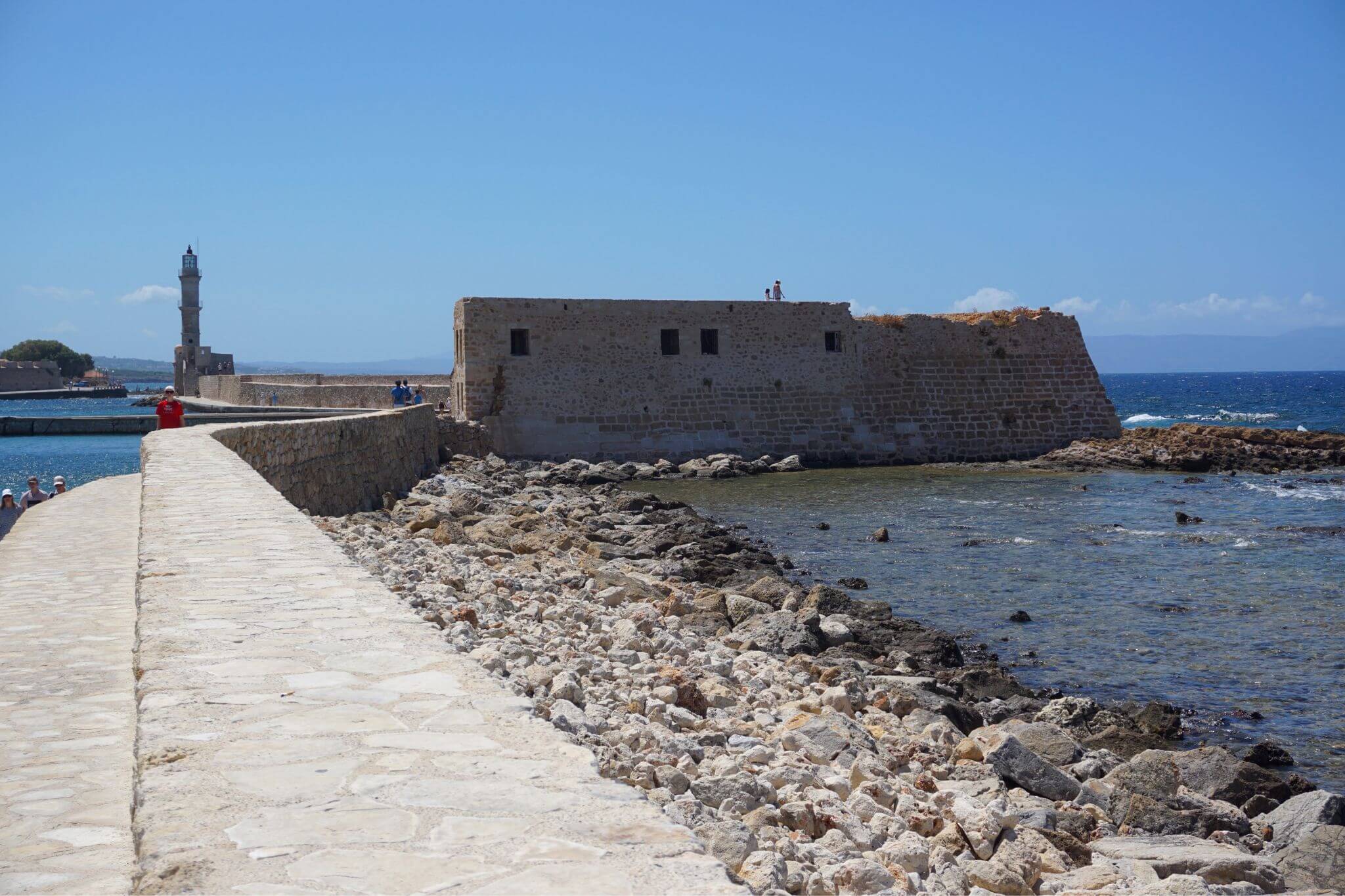 St. Nicholas Bastion, Chania Old Harbour Sea Wall