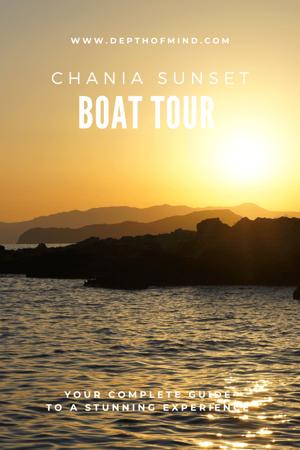 Chania Sunset Boat Tour Pin